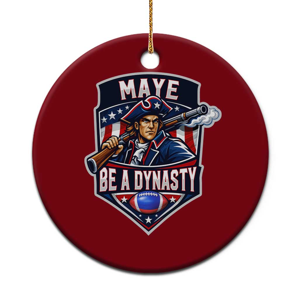 Maye Be A Dynasty Ceramic Ornament Quarterback Football Fan TS12 1pc Red Print Your Wear