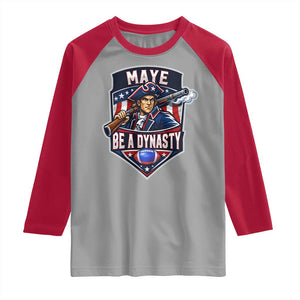 Maye Be A Dynasty Raglan Shirt Quarterback Football Fan TS12 Sport Gray Red Print Your Wear