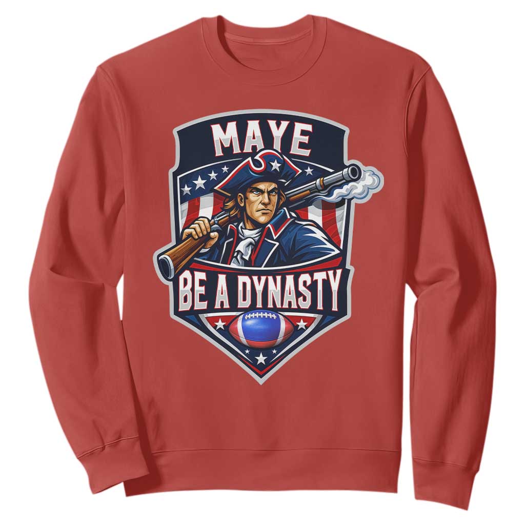Maye Be A Dynasty Sweatshirt Quarterback Football Fan TS12 Red Print Your Wear