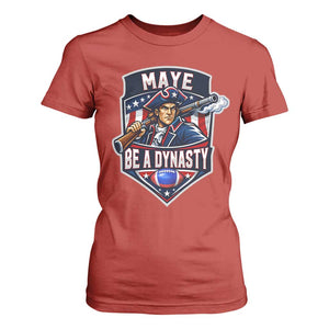 Maye Be A Dynasty T Shirt For Women Quarterback Football Fan TS12 Red Print Your Wear