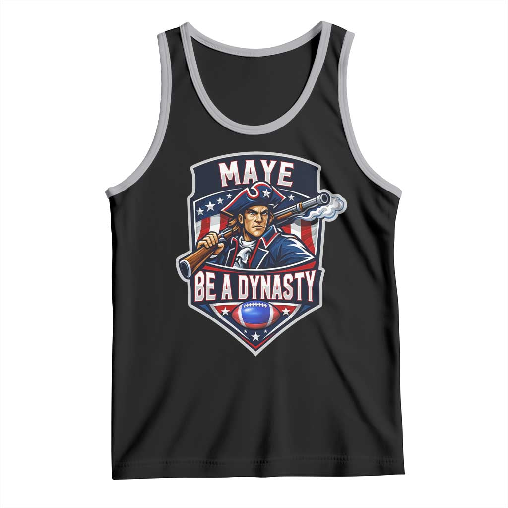 Maye Be A Dynasty Tank Top Quarterback Football Fan TS12 Black Athletic Heather Print Your Wear