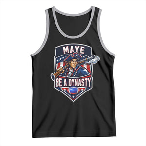 Maye Be A Dynasty Tank Top Quarterback Football Fan TS12 Black Athletic Heather Print Your Wear