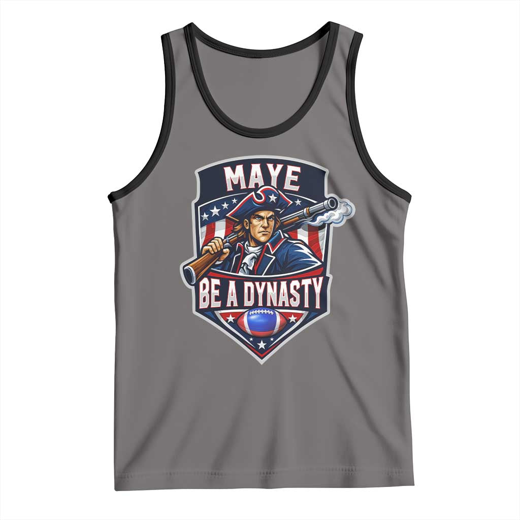Maye Be A Dynasty Tank Top Quarterback Football Fan TS12 Deep Heather Black Print Your Wear