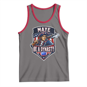 Maye Be A Dynasty Tank Top Quarterback Football Fan TS12 Deep Heather Red Print Your Wear