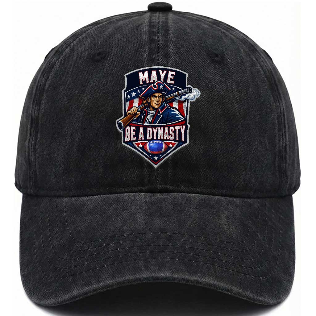 Maye Be A Dynasty Washed Cotton Baseball Cap Quarterback Football Fan TS12 Print Your Wear