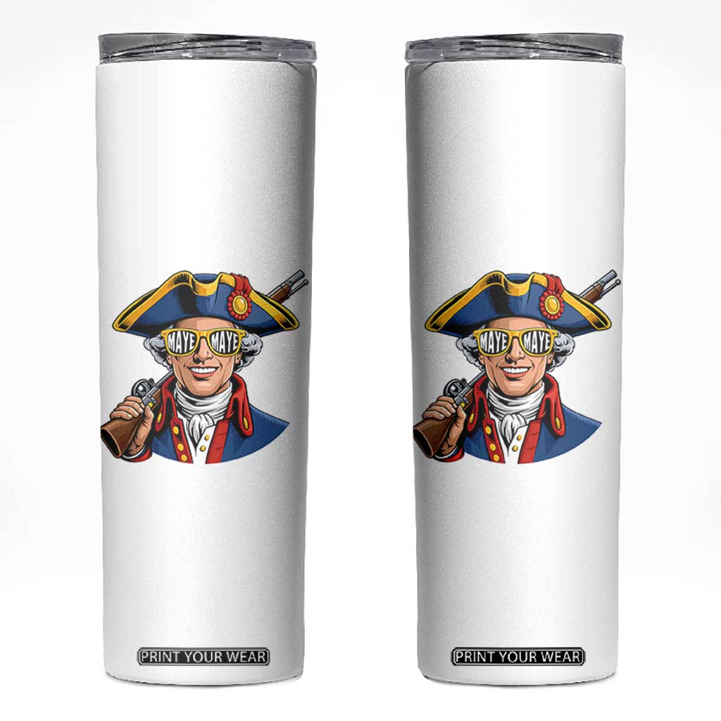 Proud Maye Lover Skinny Tumbler Football Fan Supporter TS12 White Print Your Wear