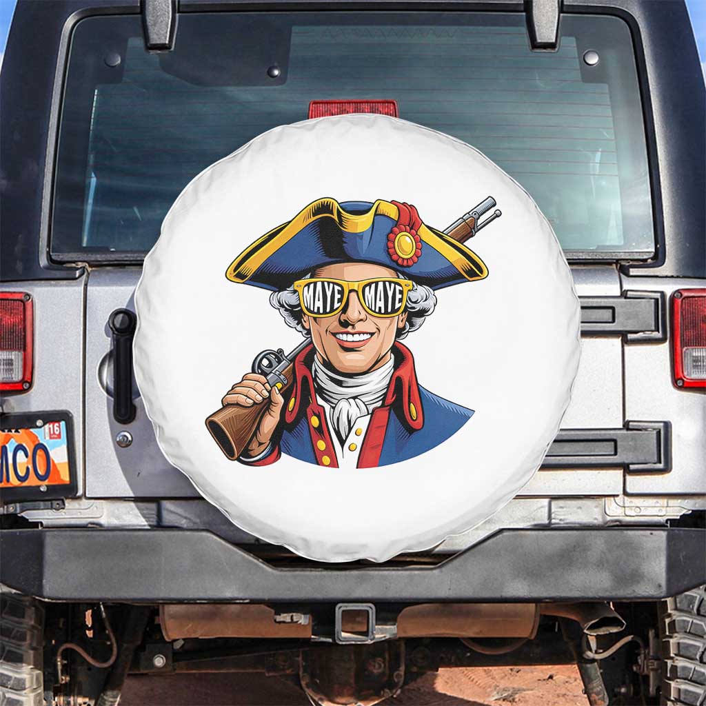 Proud Maye Lover Spare Tire Cover Football Fan Supporter TS12 No hole White Print Your Wear