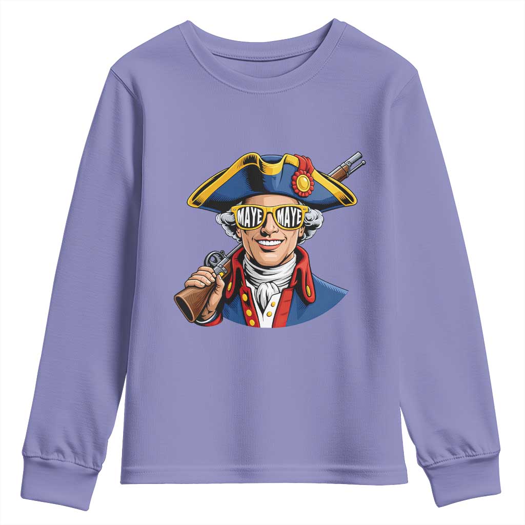 Proud Maye Lover Youth Sweatshirt Football Fan Supporter TS12 Violet Print Your Wear