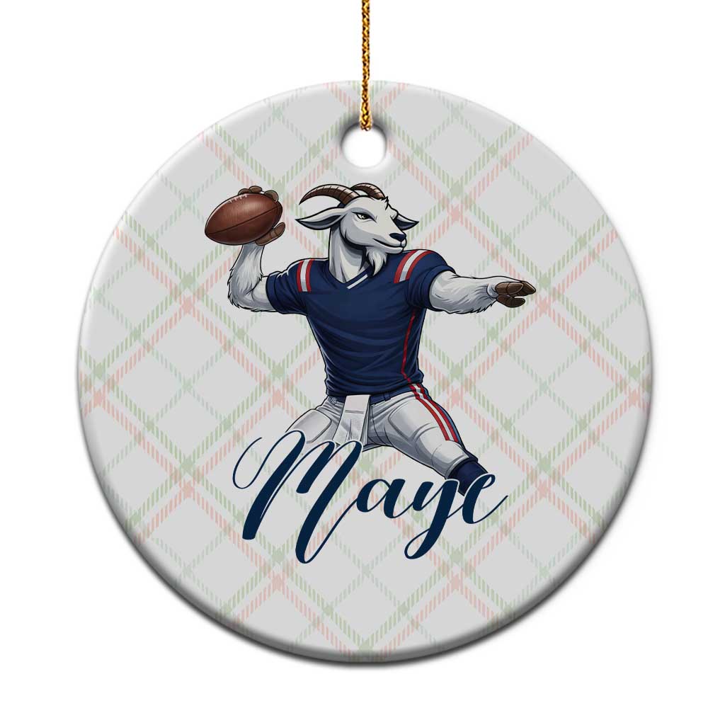 Dedicated Maye Lover Ceramic Ornament Football Fan Supporter TS12 1pc Christmas Plaid Print Your Wear