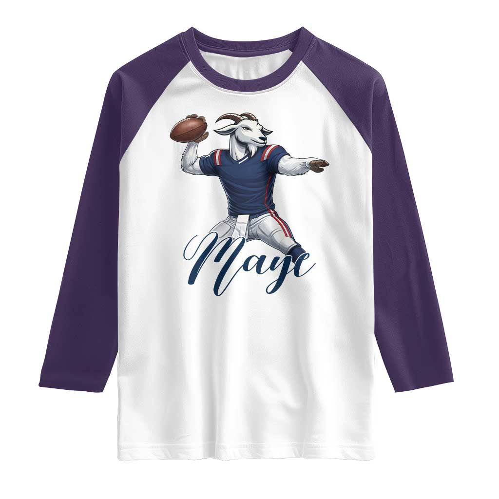 Dedicated Maye Lover Raglan Shirt Football Fan Supporter TS12 White Purple Print Your Wear