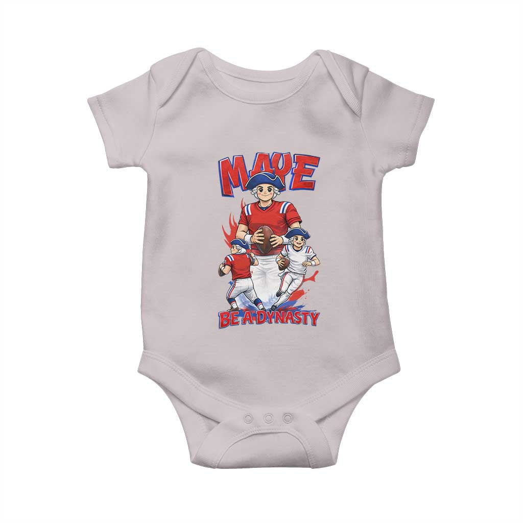 Maye Be A Dynasty Baby Onesie Funny QB Football Fan TS12 Ice Gray Print Your Wear