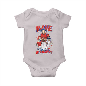 Maye Be A Dynasty Baby Onesie Funny QB Football Fan TS12 Ice Gray Print Your Wear
