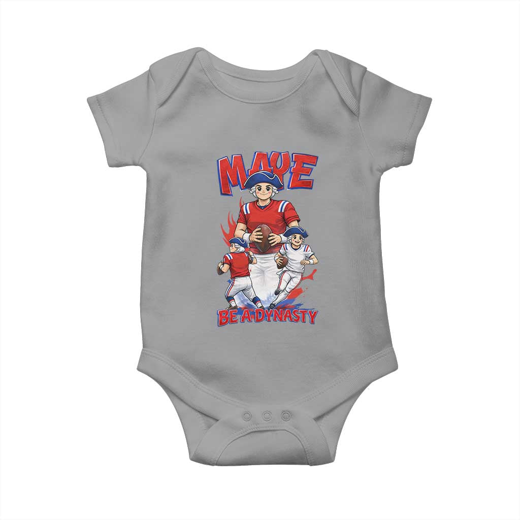 Maye Be A Dynasty Baby Onesie Funny QB Football Fan TS12 Sport Gray Print Your Wear