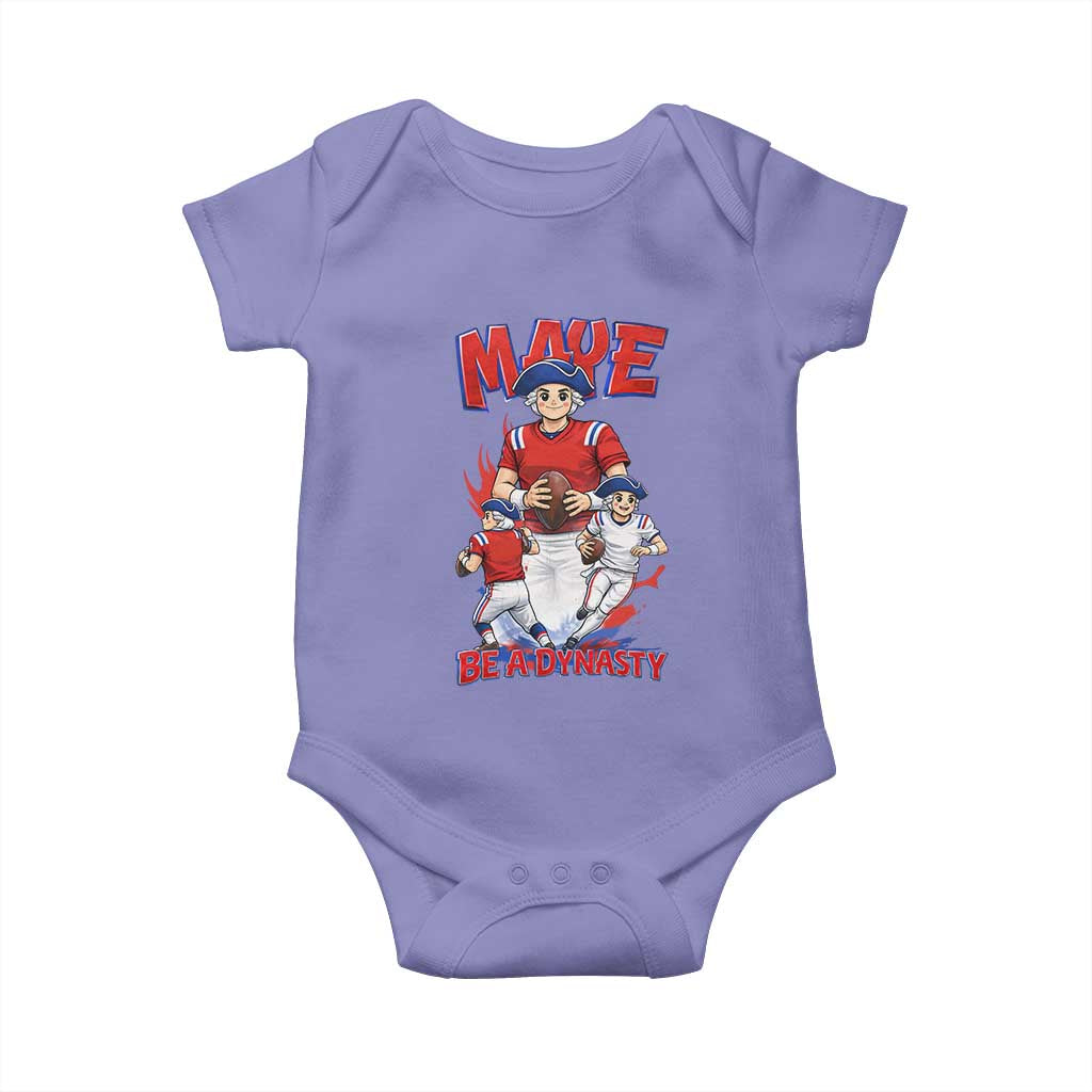 Maye Be A Dynasty Baby Onesie Funny QB Football Fan TS12 Violet Print Your Wear