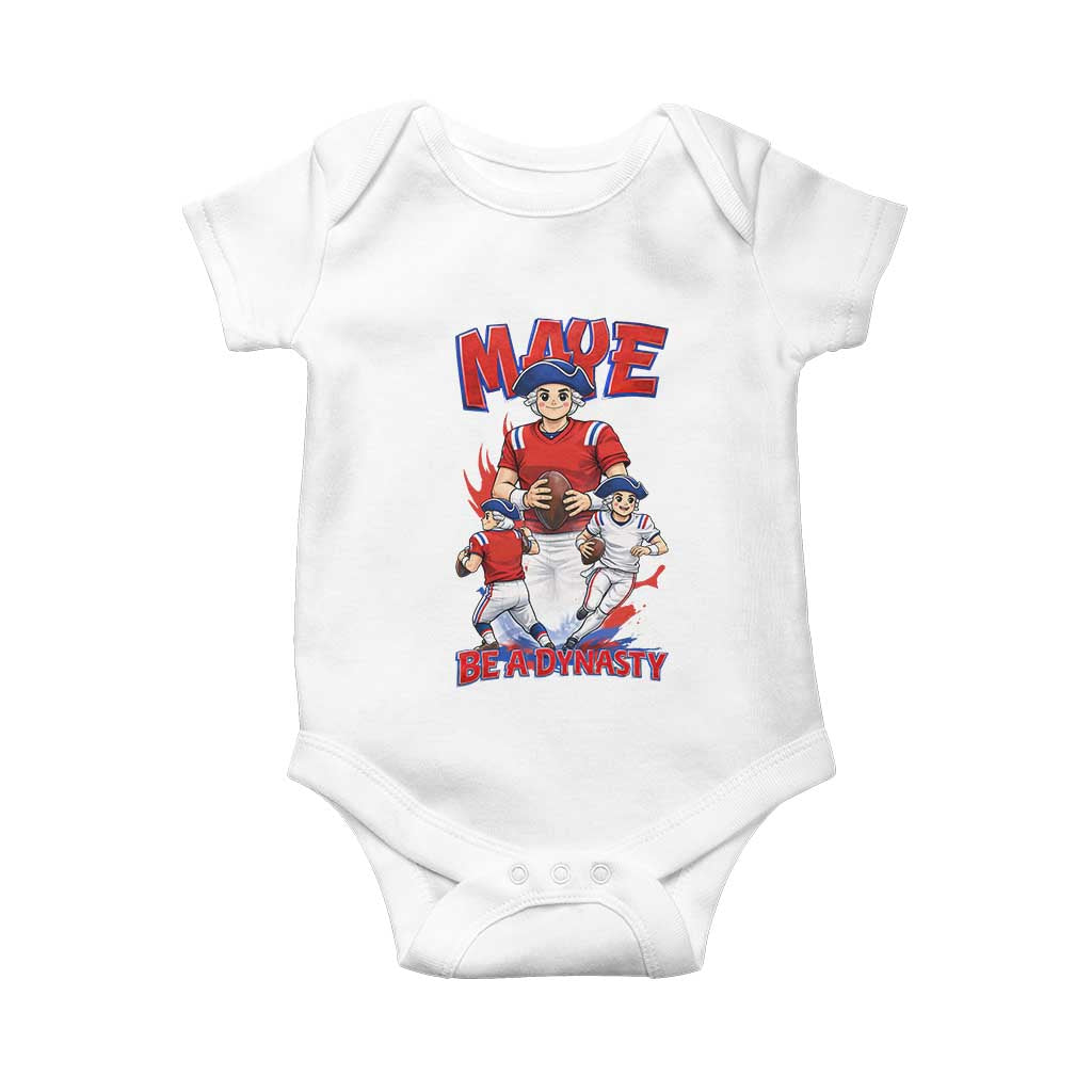 Maye Be A Dynasty Baby Onesie Funny QB Football Fan TS12 White Print Your Wear
