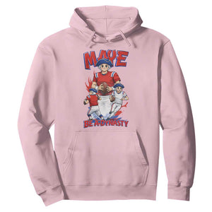 Maye Be A Dynasty Hoodie Funny QB Football Fan TS12 Light Pink Print Your Wear