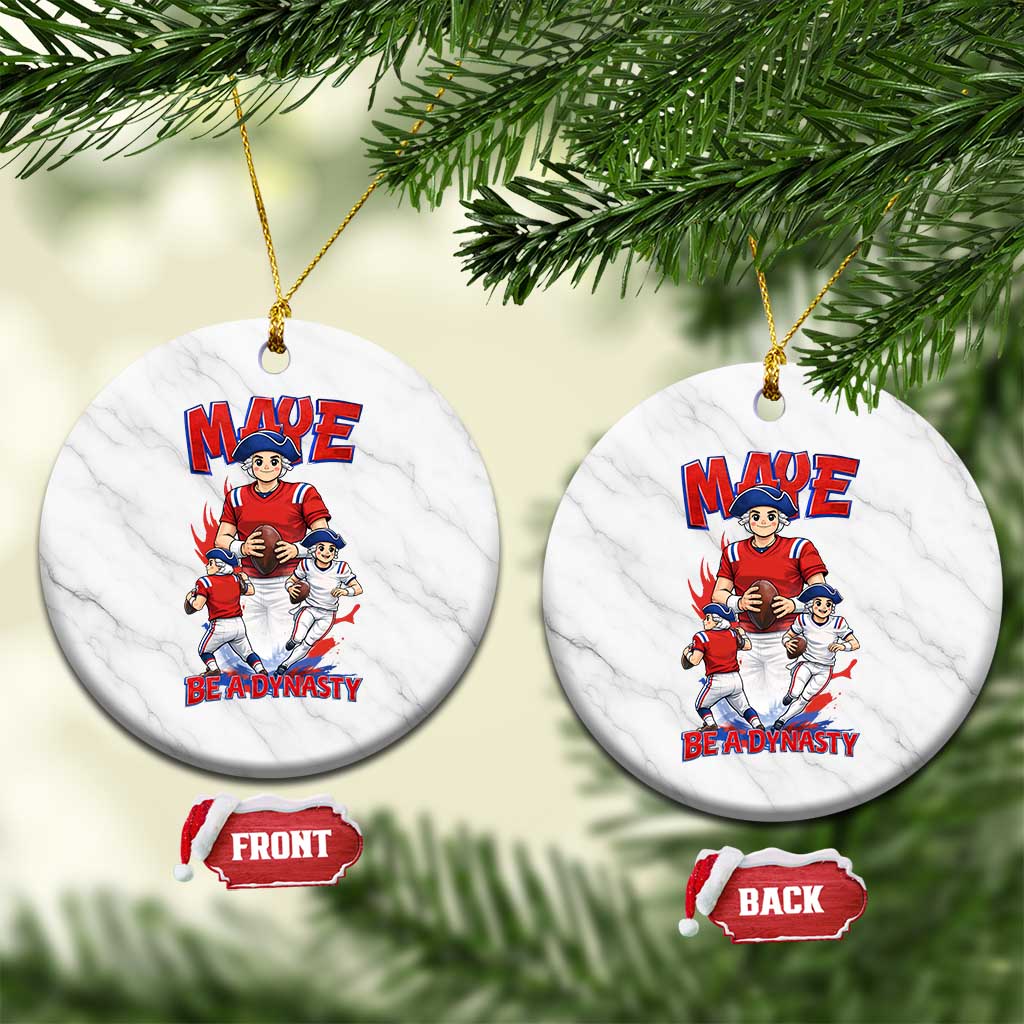 Maye Be A Dynasty Ceramic Ornament Funny QB Football Fan TS12 1pc White Marble Print Your Wear