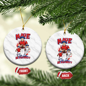 Maye Be A Dynasty Ceramic Ornament Funny QB Football Fan TS12 1pc White Marble Print Your Wear