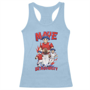 Maye Be A Dynasty Racerback Tank Top Funny QB Football Fan TS12 Light Blue Print Your Wear