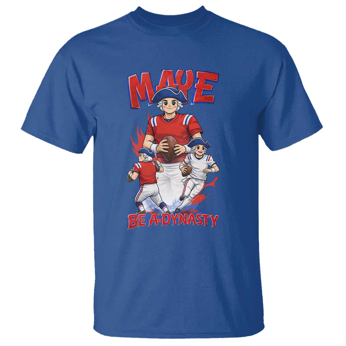 Maye Be A Dynasty T Shirt Funny QB Football Fan TS12 Royal Blue Print Your Wear