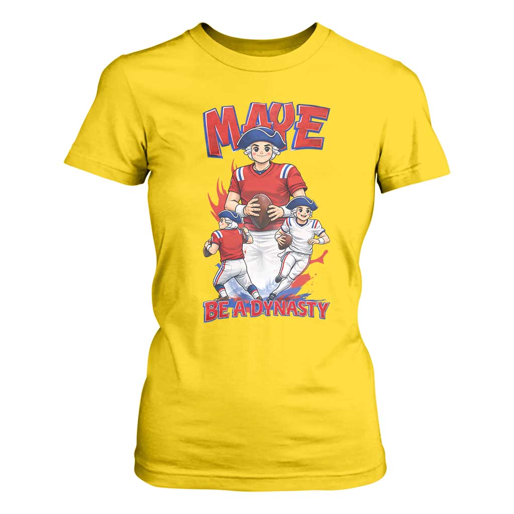 Maye Be A Dynasty T Shirt For Women Funny QB Football Fan TS12 Daisy Print Your Wear