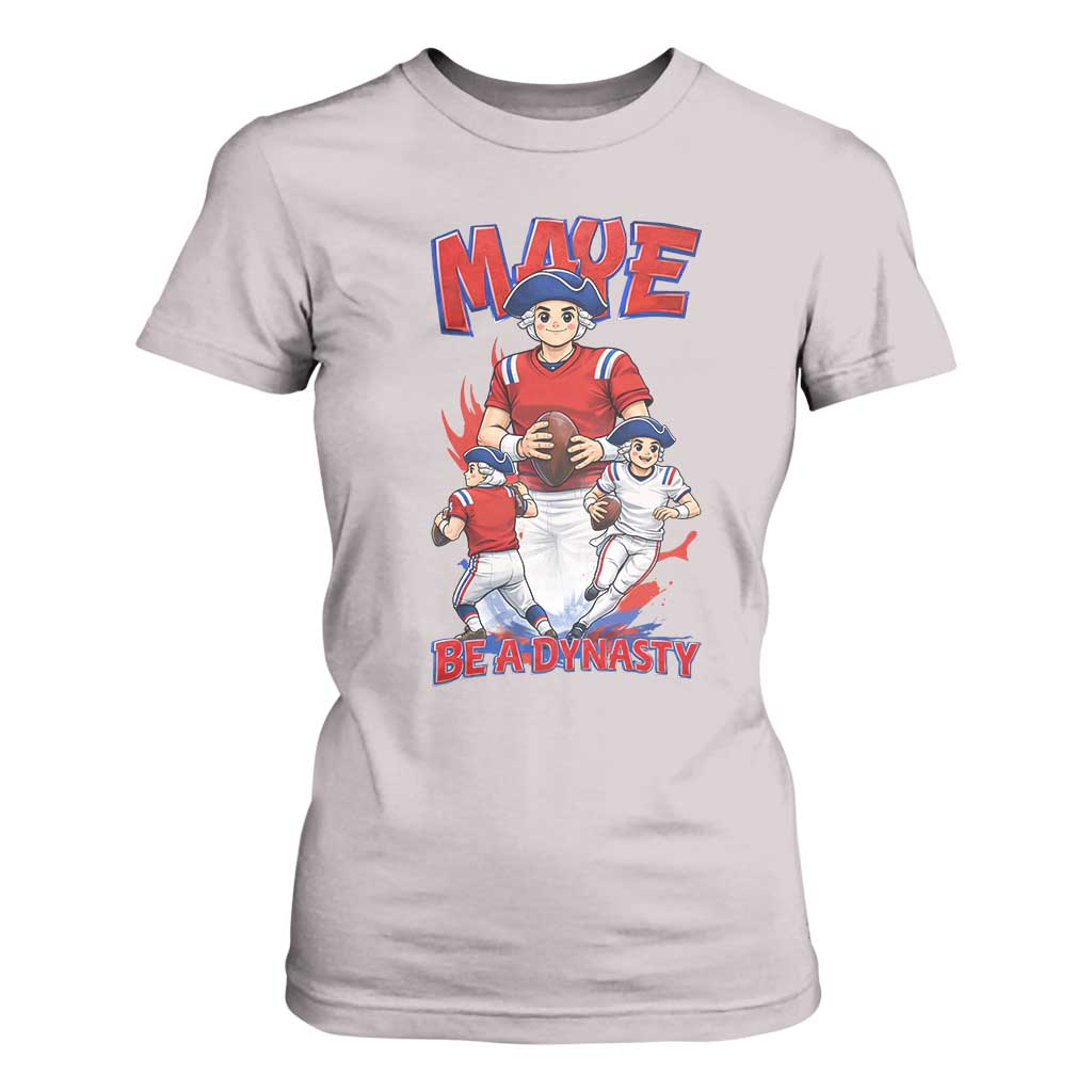Maye Be A Dynasty T Shirt For Women Funny QB Football Fan TS12 Ice Gray Print Your Wear