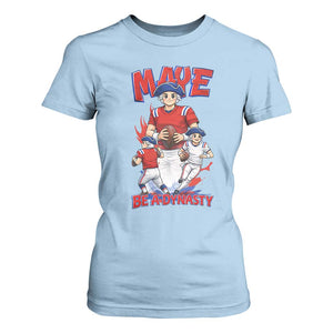 Maye Be A Dynasty T Shirt For Women Funny QB Football Fan TS12 Light Blue Print Your Wear
