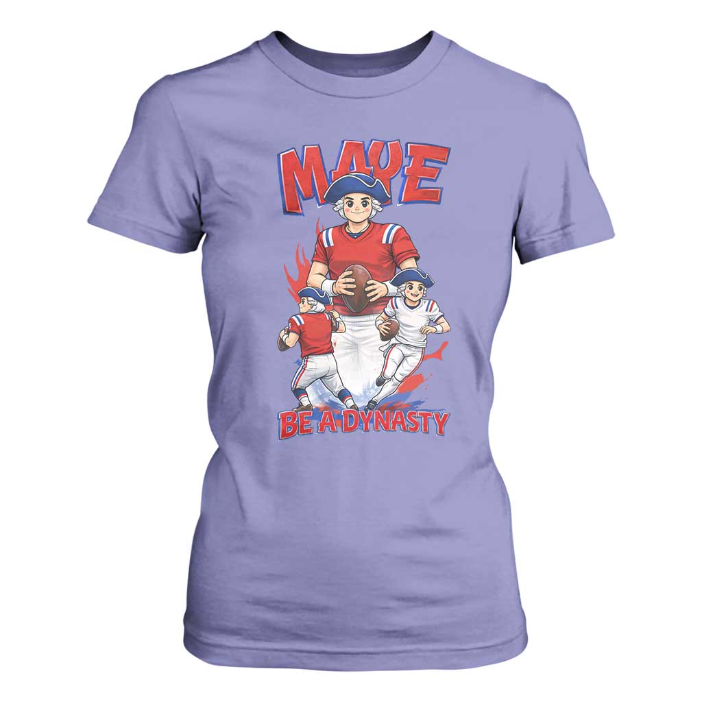 Maye Be A Dynasty T Shirt For Women Funny QB Football Fan TS12 Violet Print Your Wear