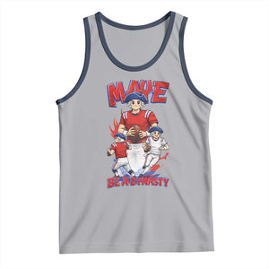 Maye Be A Dynasty Tank Top Funny QB Football Fan TS12 Athletic Heather Navy Print Your Wear