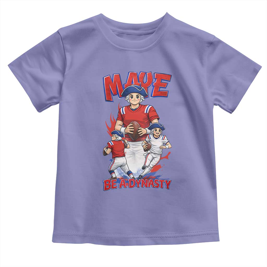 Maye Be A Dynasty Toddler T Shirt Funny QB Football Fan TS12 Violet Print Your Wear