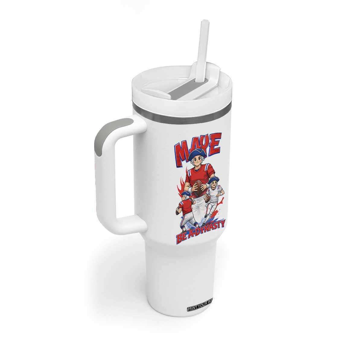 Maye Be A Dynasty Tumbler With Handle Funny QB Football Fan TS12 Print Your Wear