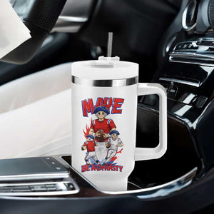 Maye Be A Dynasty Tumbler With Handle Funny QB Football Fan TS12 Print Your Wear