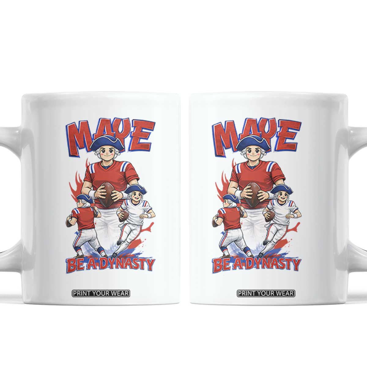 Maye Be A Dynasty Coffee Mug Funny QB Football Fan TS12 White Print Your Wear