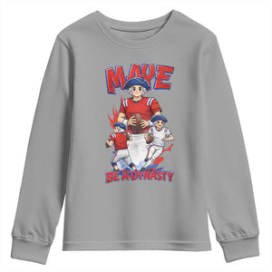 Maye Be A Dynasty Youth Sweatshirt Funny QB Football Fan TS12 Sport Gray Print Your Wear