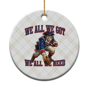 We All We Got We All We Need Ceramic Ornament Football Fan Supporter TS12 1pc Christmas Plaid Print Your Wear