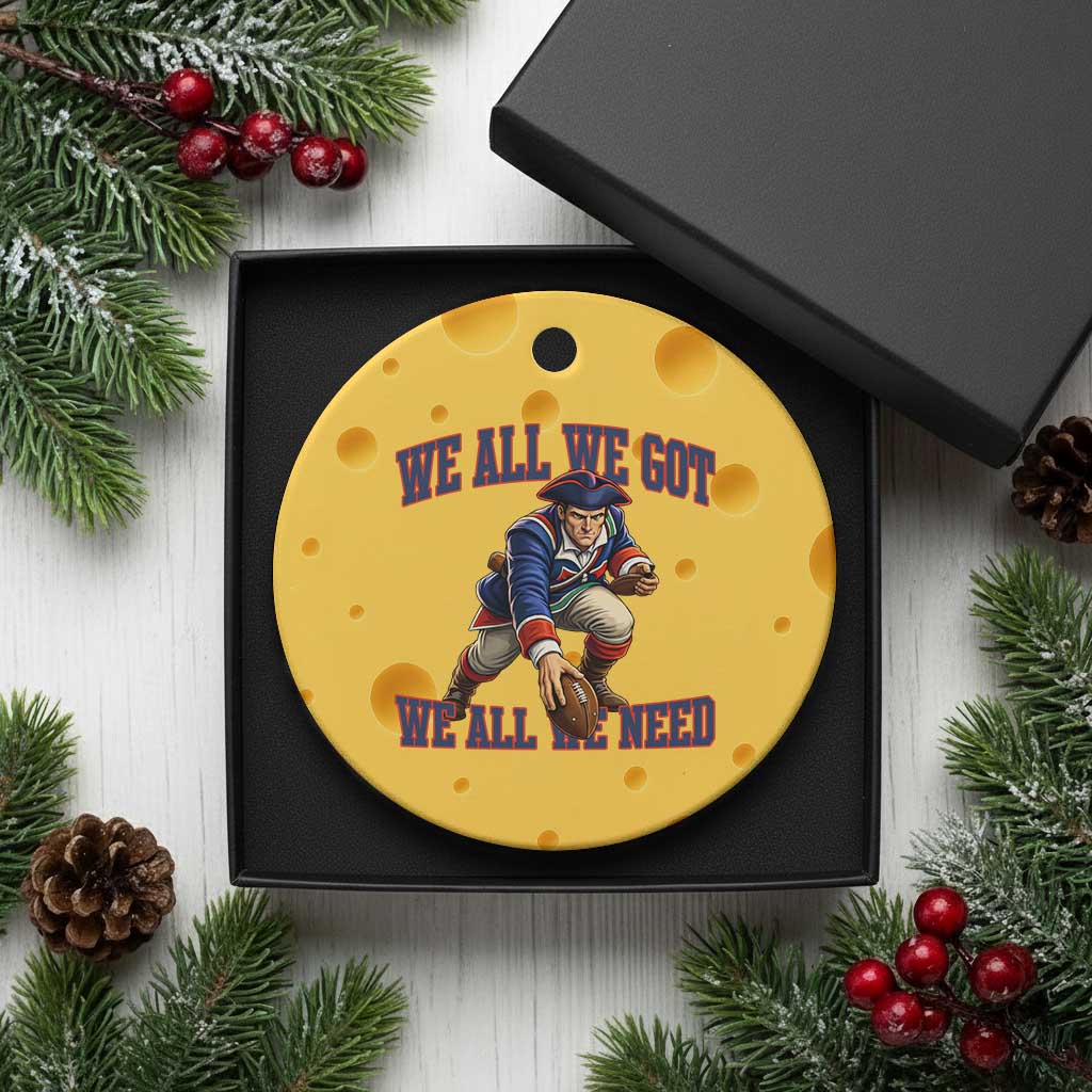 We All We Got We All We Need Ceramic Ornament Football Fan Supporter TS12 1pc Yellow Cheese Print Your Wear