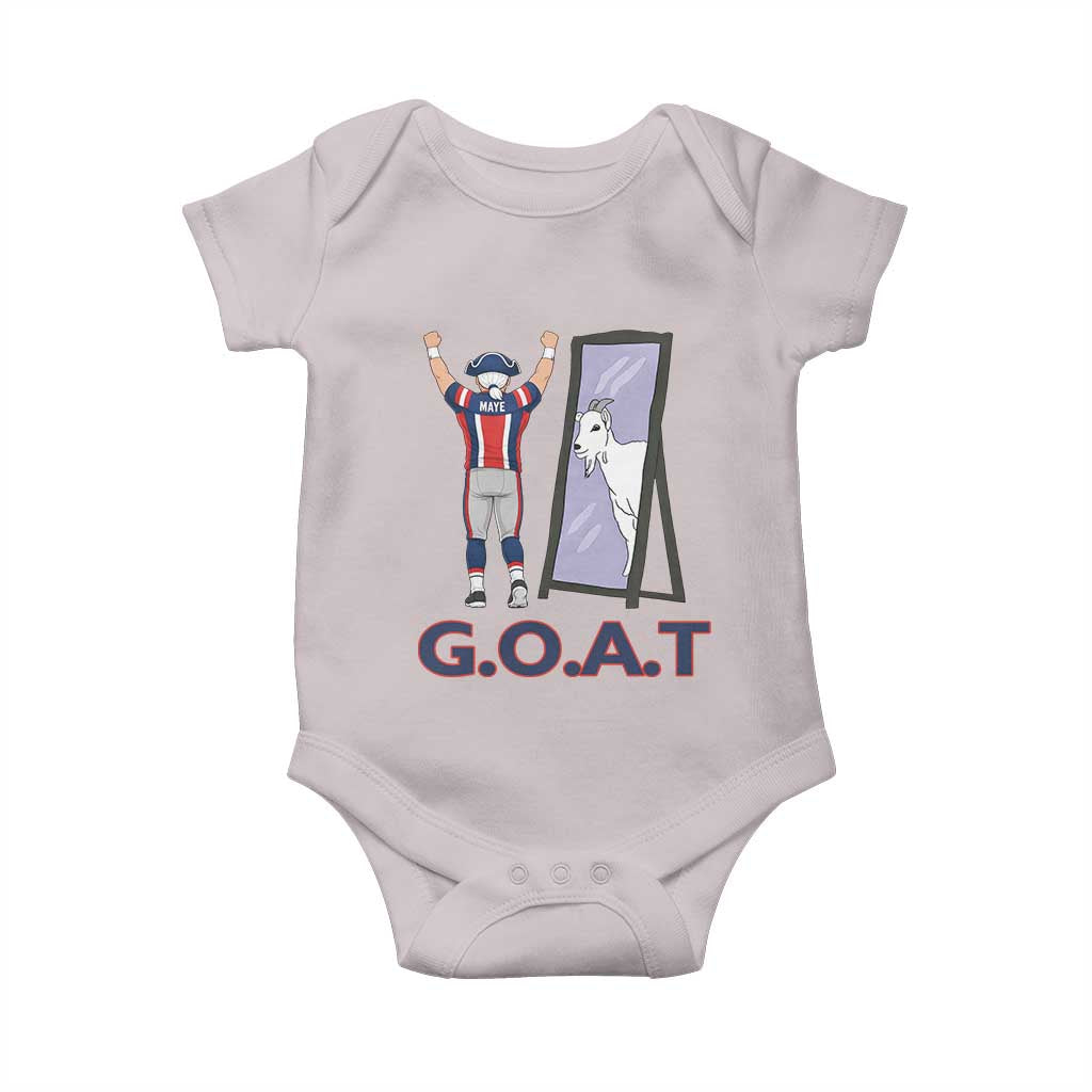 Number Ten Mirror Goat Baby Onesie Football Lover Gift TS12 Ice Gray Print Your Wear