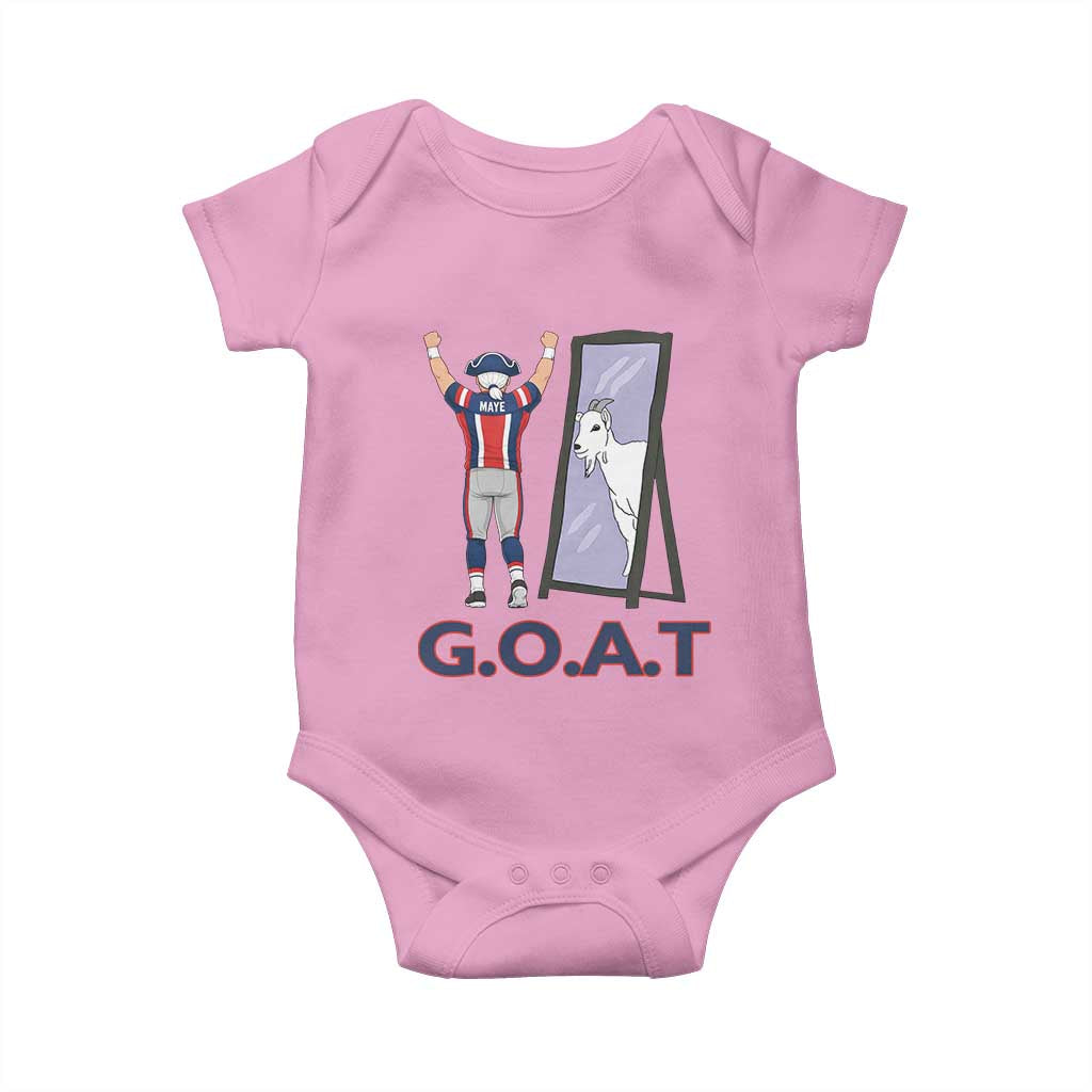 Number Ten Mirror Goat Baby Onesie Football Lover Gift TS12 Light Pink Print Your Wear