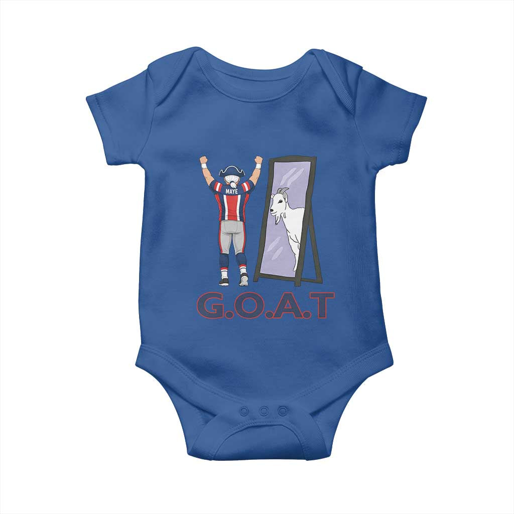 Number Ten Mirror Goat Baby Onesie Football Lover Gift TS12 Royal Blue Print Your Wear