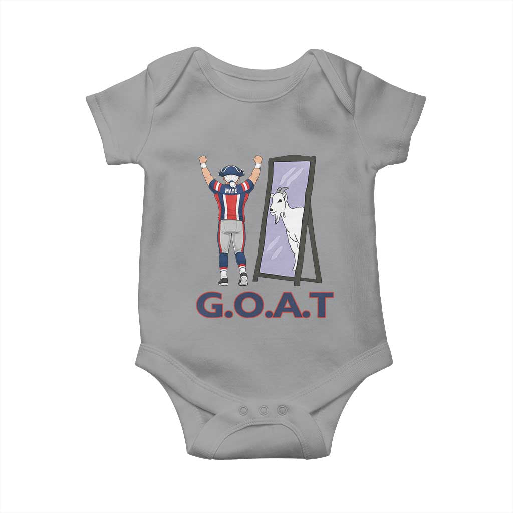 Number Ten Mirror Goat Baby Onesie Football Lover Gift TS12 Sport Gray Print Your Wear