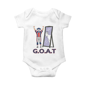 Number Ten Mirror Goat Baby Onesie Football Lover Gift TS12 White Print Your Wear