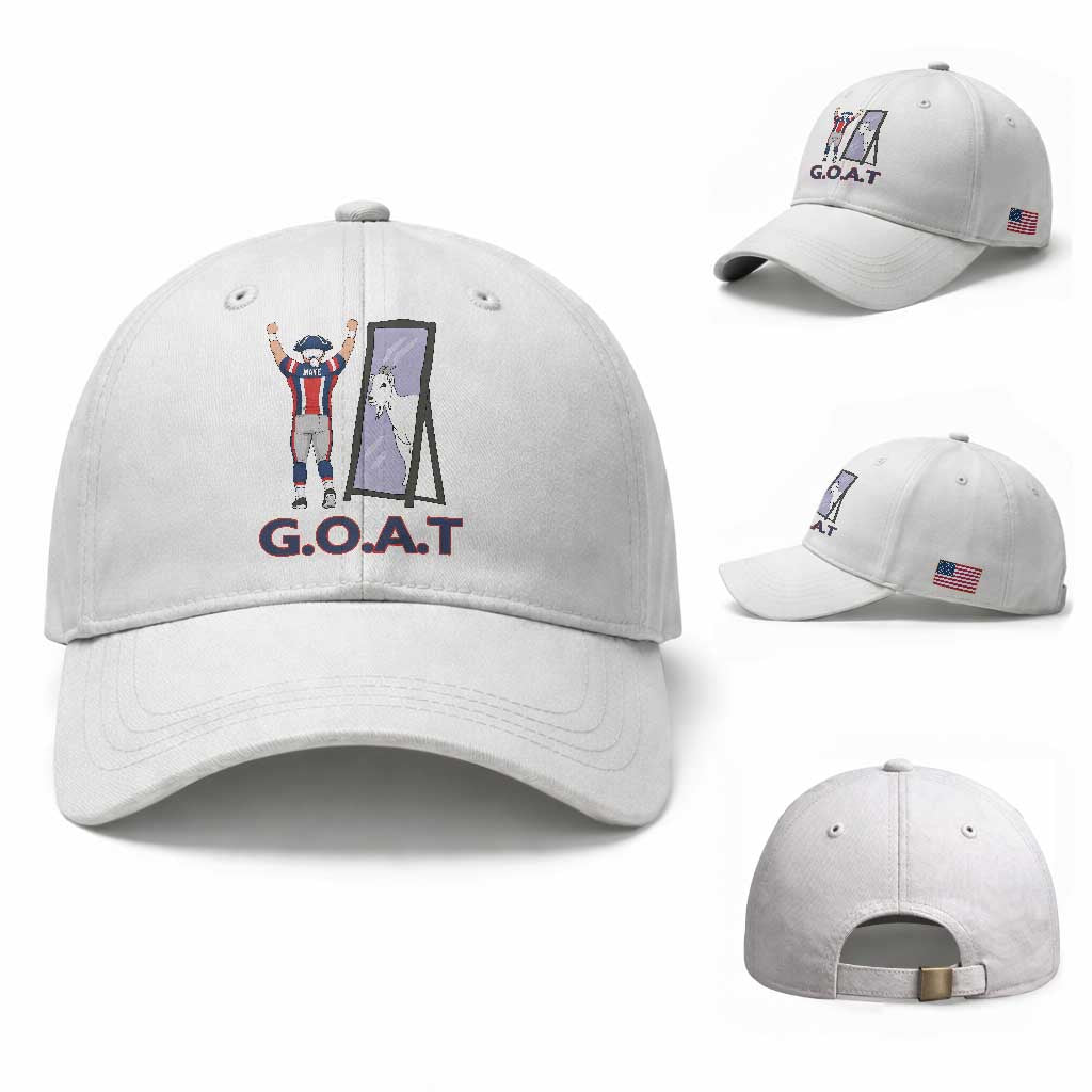 Number Ten Mirror Goat Baseball Cap Football Lover Gift TS12 Baseball Cap Universal Fit White Print Your Wear