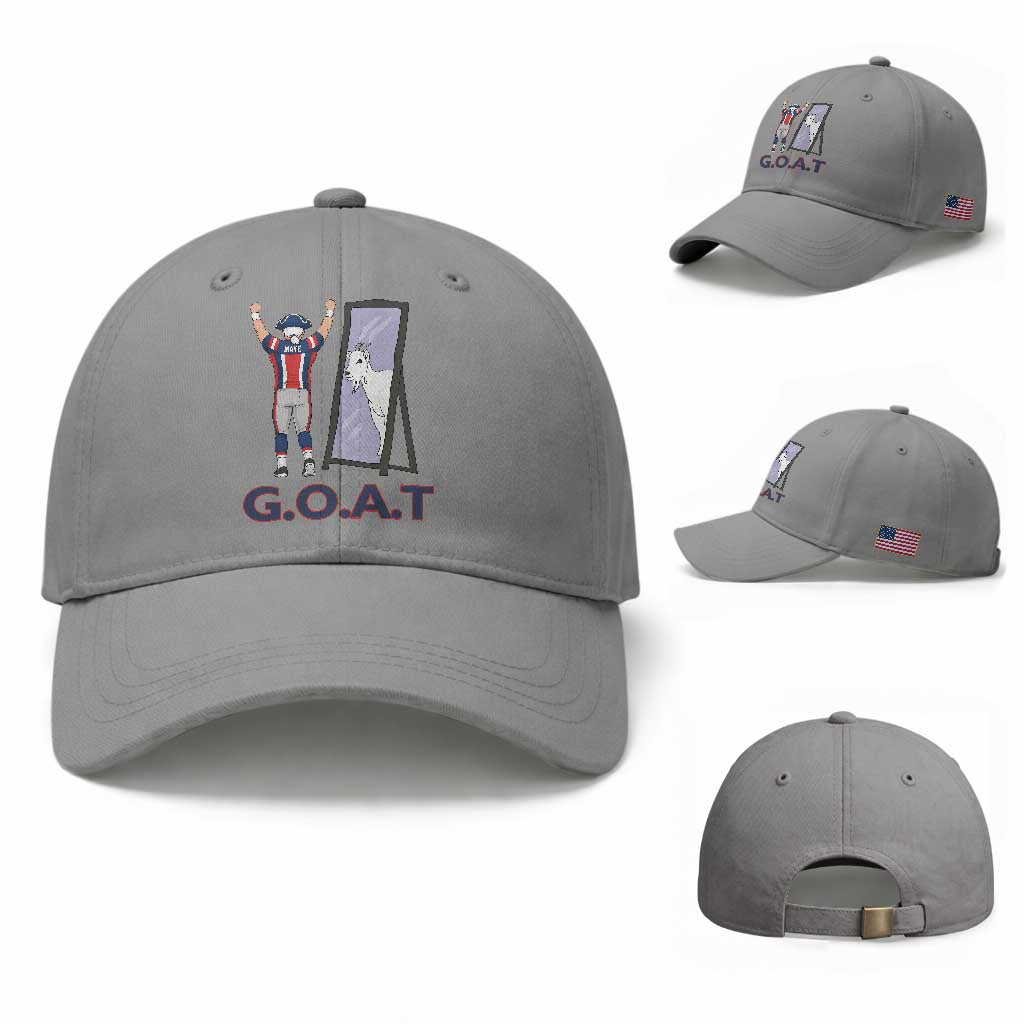 Number Ten Mirror Goat Baseball Cap Football Lover Gift TS12 Baseball Cap Universal Fit Sport Gray Print Your Wear