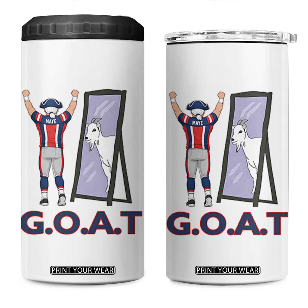Number Ten Mirror Goat 4 in 1 Can Cooler Tumbler Football Lover Gift TS12 One Size: 16 oz White Print Your Wear