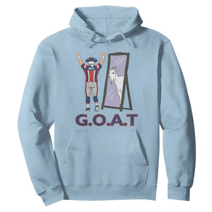 Number Ten Mirror Goat Hoodie Football Lover Gift TS12 Light Blue Print Your Wear