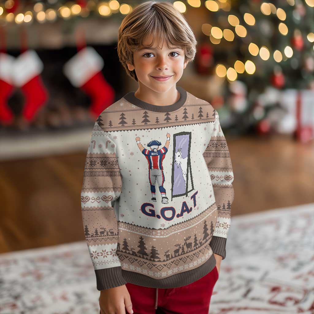 Number Ten Mirror Goat Ugly Christmas Sweater Football Lover Gift TS12 Mocha Mousse Print Your Wear