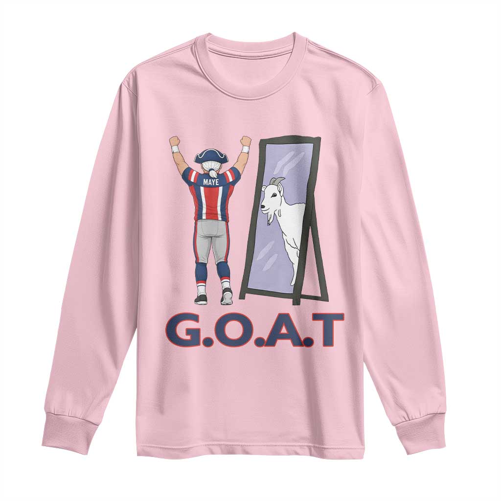 Number Ten Mirror Goat Long Sleeve Shirt Football Lover Gift TS12 Light Pink Print Your Wear