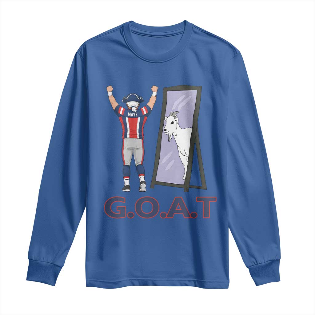 Number Ten Mirror Goat Long Sleeve Shirt Football Lover Gift TS12 Royal Blue Print Your Wear