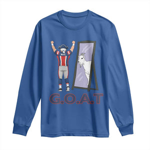 Number Ten Mirror Goat Long Sleeve Shirt Football Lover Gift TS12 Royal Blue Print Your Wear