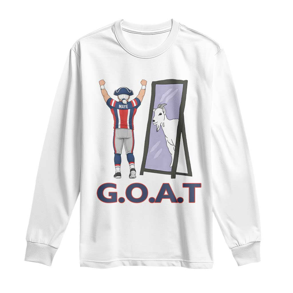 Number Ten Mirror Goat Long Sleeve Shirt Football Lover Gift TS12 White Print Your Wear